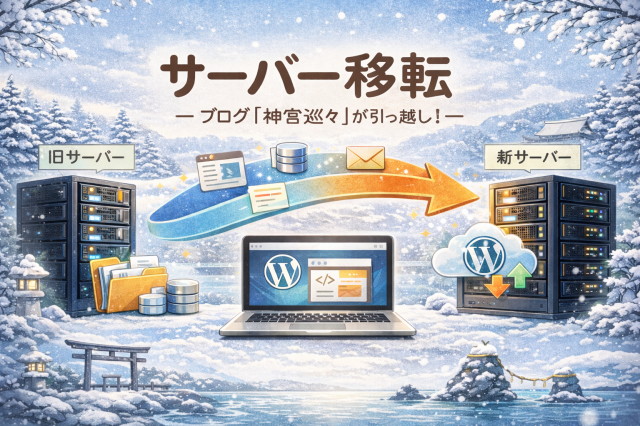 ブログ「神宮巡々」用レンタルサーバの移転