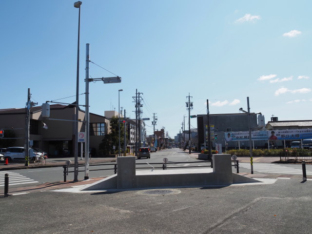 外宮前に設置されたサイクリングルート太平洋岸自転車道のPRモニュメント