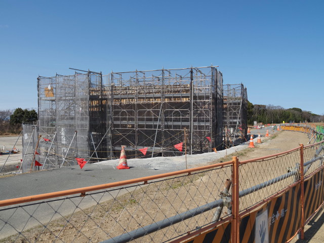 A1橋台の工事(宮川橋架替工事)