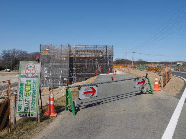 A1橋台の工事(宮川橋架替工事)